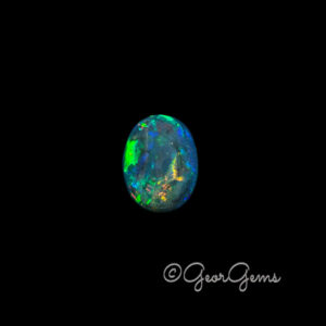 2.61ct Black Opal - Oval Cabochon