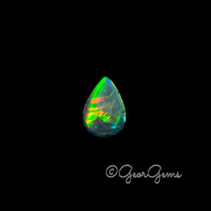 1.81ct Black Opal - Pear Cabochon