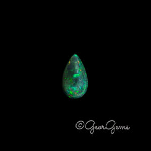 2.68ct Black Opal - Pear Cabochon