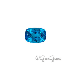 10.16ct Swiss Blue Topaz - Rectangular Cushion