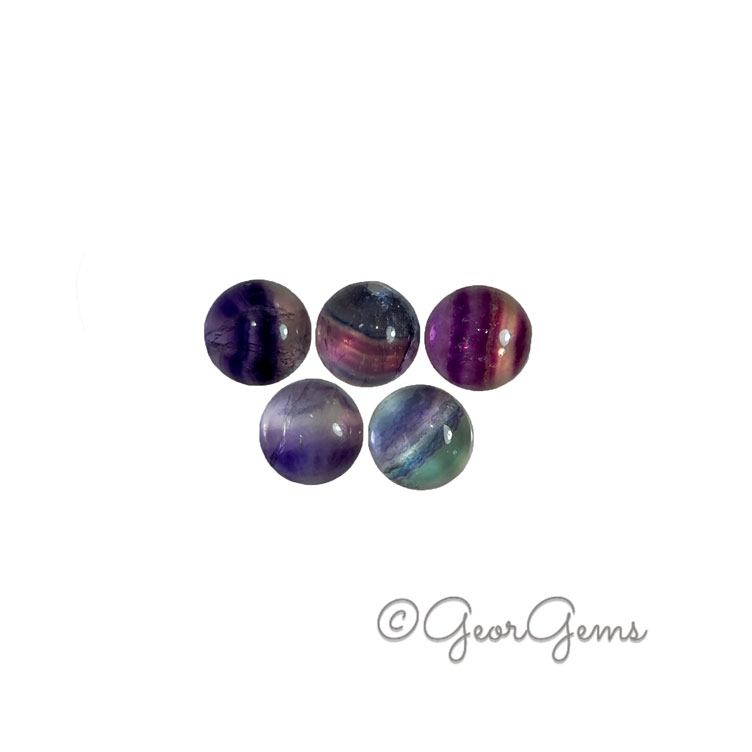 25746 22.09tcw Fluorite - Round Cabochon (10mm)