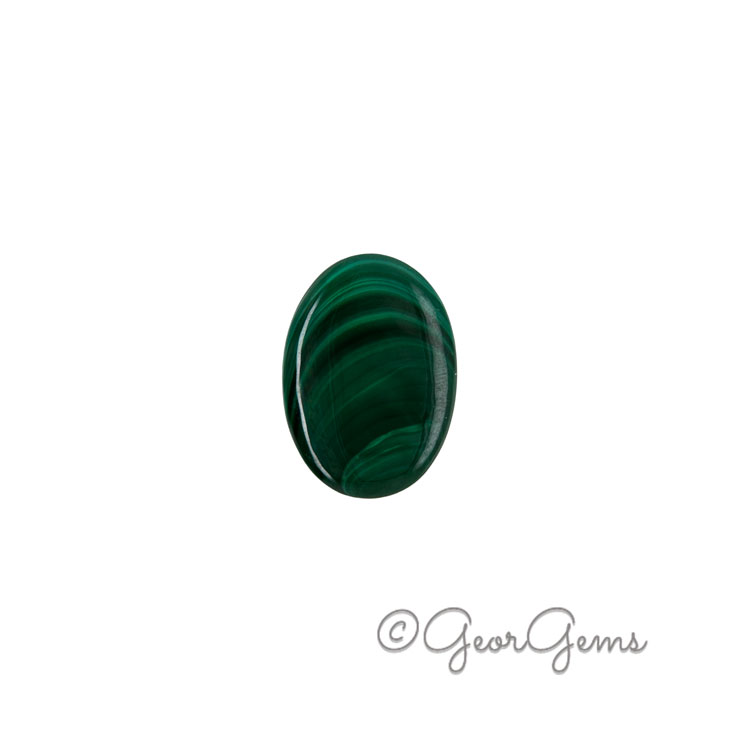 25789 36.09ct Malachite - Oval Cabochon