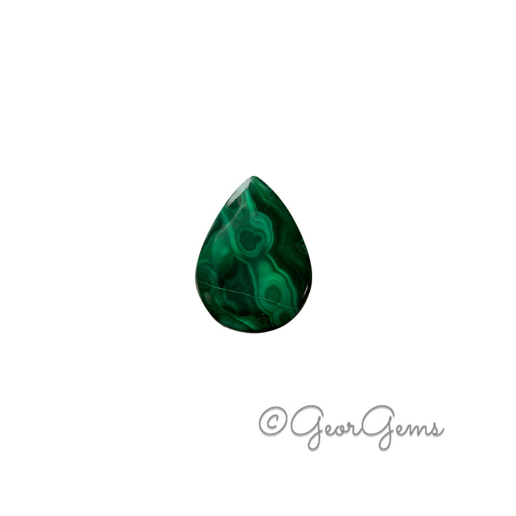 25790 49.29ct Malachite - Pear Cabochon