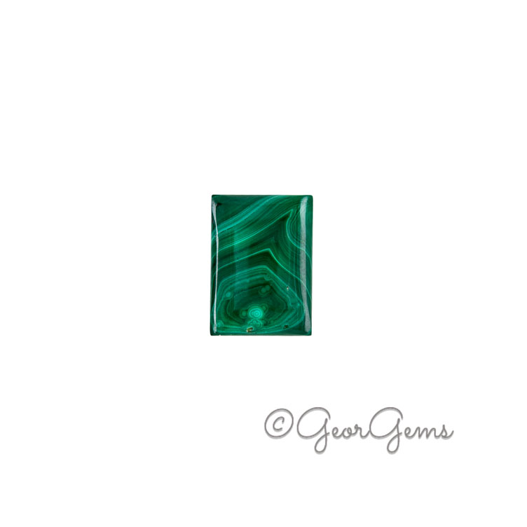 25793 24.88ct Malachite - Rectangular Cabochon