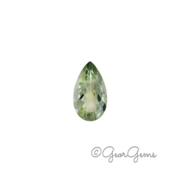 25943 12.73ct Prasiolite - Pear Shape