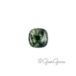 4.34ct Moss Agate - Square Cushion Cabochon