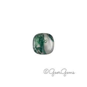 2.36ct Moss Agate - Square Cushion Cabochon