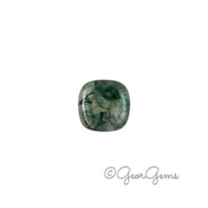 4.07ct Moss Agate - Square Cushion Cabochon