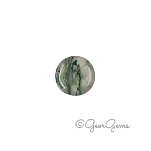 3.36ct Moss Agate - Round Cabochon
