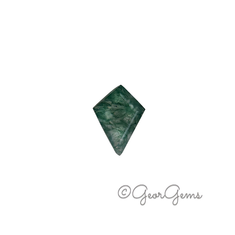 25988 2.36ct Moss Agate - Kite Shape