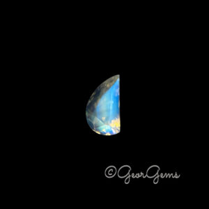 2.93ct Rainbow Moonstone - Half Moon
