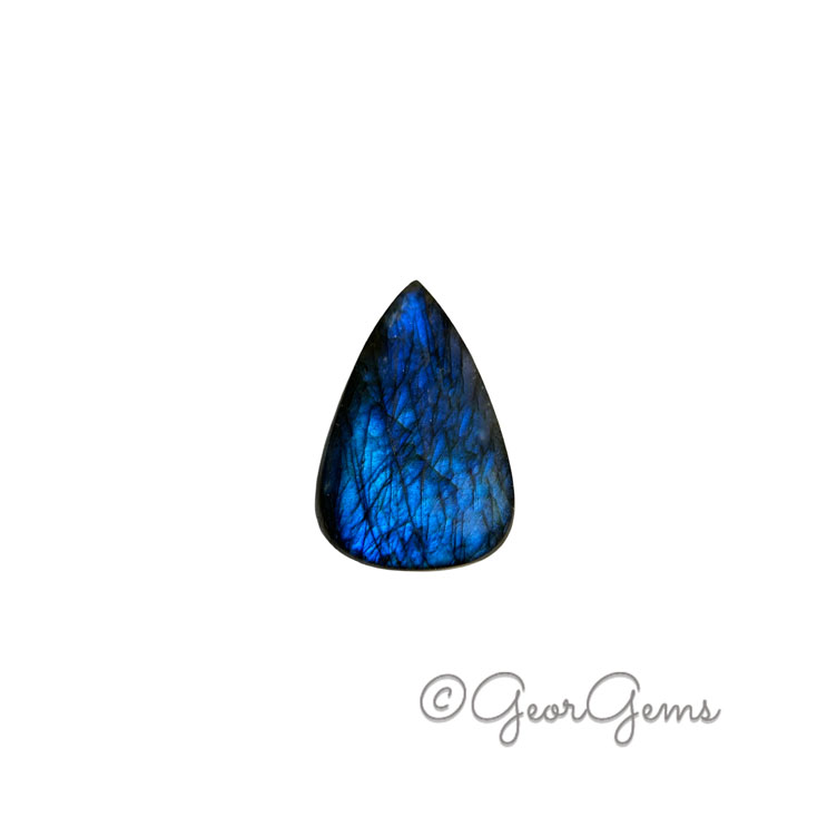 26631 74.05ct Labradorite - Pear Cabochon