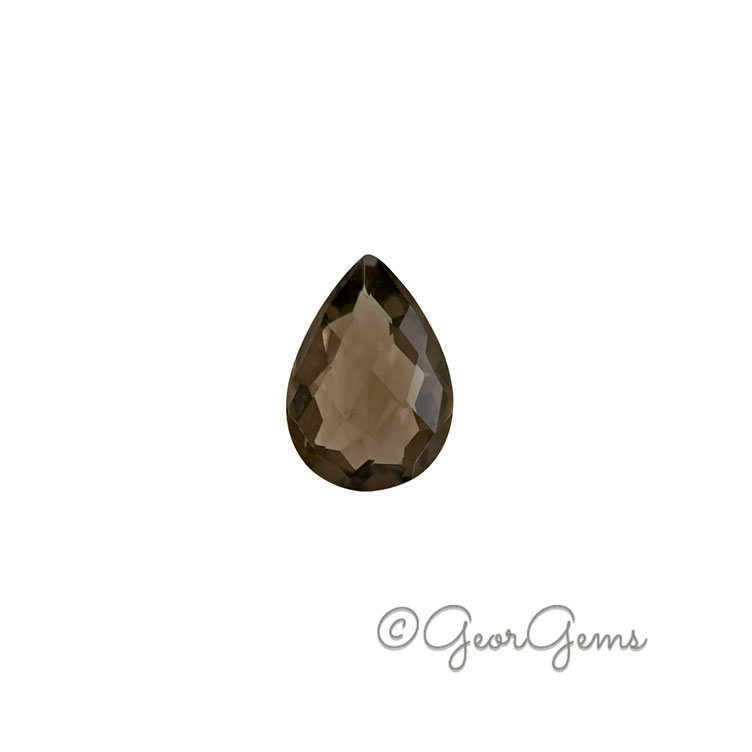 26790 4.04ct Smokey Quartz - Pear Shape