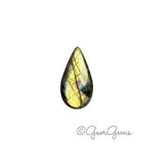 37.63ct Labradorite - Pear Shape Cabochon