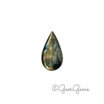 69.58ct Labradorite - Pear Shape Cabochon