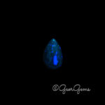 4.69ct Dark Blue Opal - Pear Cabochon