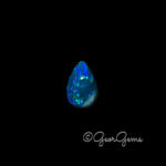 5.43ct Dark Blue Opal - Pear Cabochon