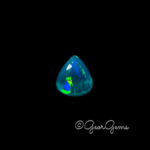 1.93ct Dark Blue Opal - Pear Cabochon