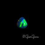 4.91ct Dark Blue Opal - Pear Cabochon