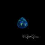 4.33ct Dark Blue Opal - Pear Cabochon