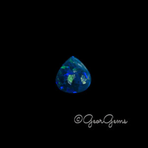 4.33ct Dark Blue Opal - Pear Cabochon