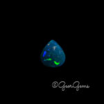 4.16ct Dark Blue Opal - Pear Cabochon