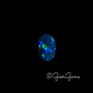 3.75ct Dark Blue Opal - Oval Cabochon