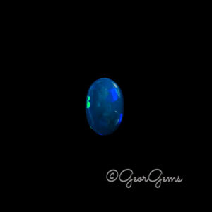 4.05ct Dark Blue Opal - Oval Cabochon