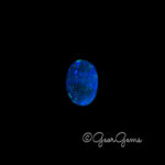 2.92ct Dark Blue Opal - Oval Cabochon
