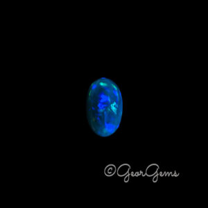 4.32ct Dark Blue Opal - Oval Cabochon