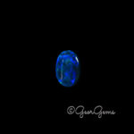 4.10ct Dark Blue Opal - Oval Cabochon