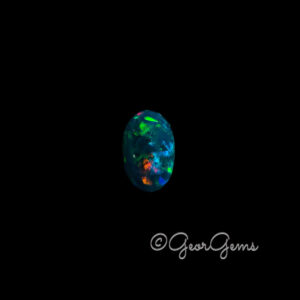 2.73ct Dark Blue Opal - Oval Cabochon