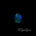 9.02ct Dark Blue Opal - Oval Cabochon