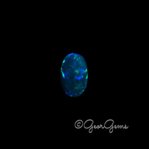 2.78ct Dark Blue Opal - Oval Cabochon