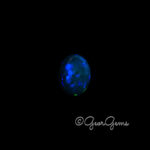 5.36ct Dark Blue Opal - Oval Cabochon