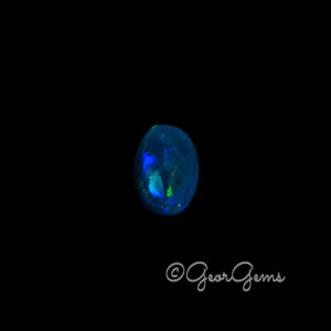 2.70ct Dark Blue Opal - Oval Cabochon