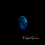 6.32ct Dark Blue Opal - Oval Cabochon
