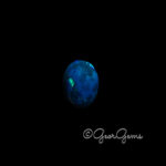 3.66ct Dark Blue Opal - Oval Cabochon