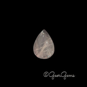 35.79ct Rose Quartz - Pear Cabochon