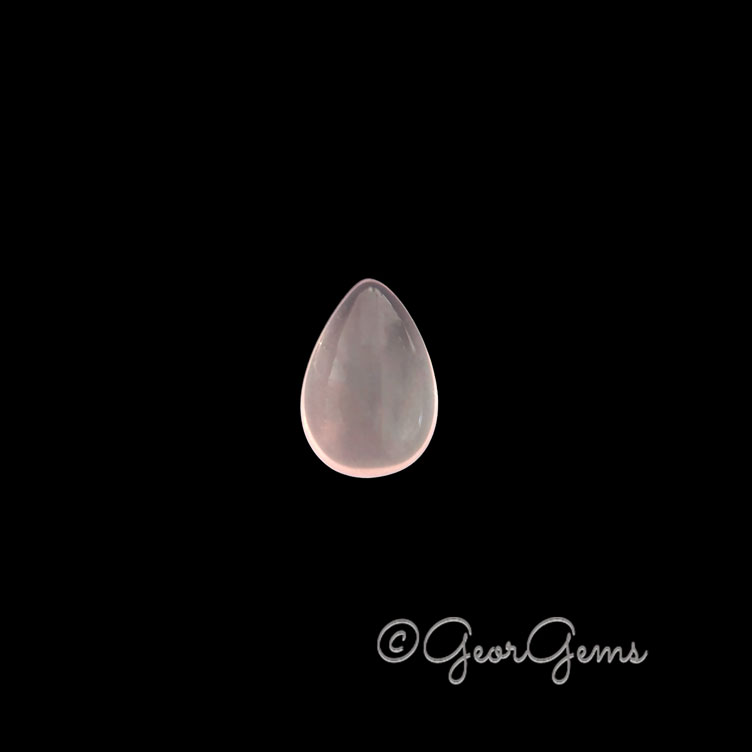 26982 6.15ct Rose Quartz - Pear Cabochon