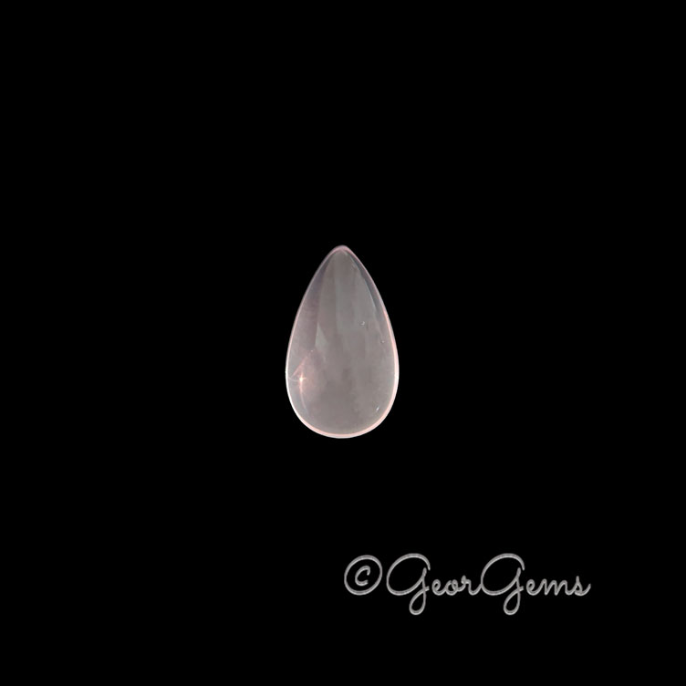 26983 6.71ct Rose Quartz - Pear Cabochon