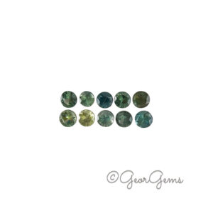 0.82tcw Mixed Sapphire parcel - Round