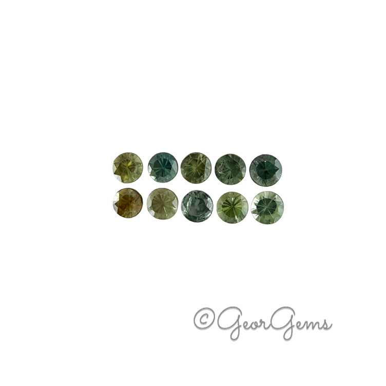 26326 0.92tcw Mixed Sapphire parcel - Round