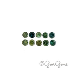 0.93tcw Mixed Sapphire parcel - Round