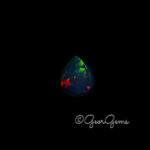 4.04ct Black Opal - Pear Shape Cabochon