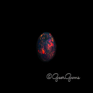4.15ct Black Opal - Oval Cabochon