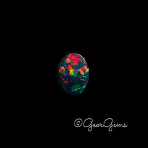 4.15ct Black Opal - Oval Cabochon