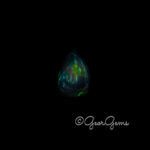 6.76ct Black Opal - Pear Shape Cabochon