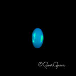 3.63ct Blue Opal - Oval Cabochon