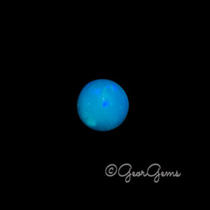 3.92ct Blue Opal - Round Cabochon
